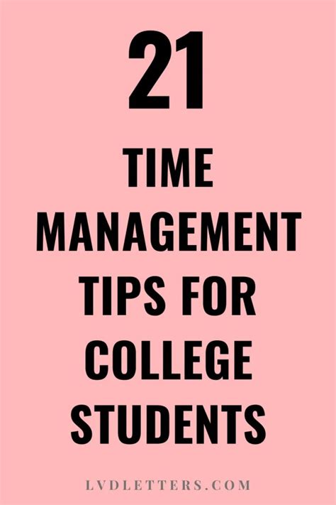Time Management For College Students Proven Tips For Your Productivity