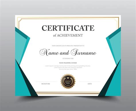 Premium Vector Certificate Layout Template Design Luxury And Modern