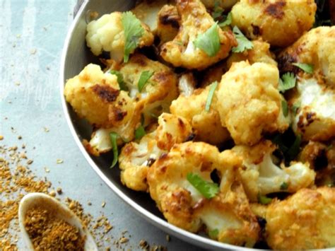 Chou Fleur Rôti Au Curry Indien Et Au Beurre Damande Recette Par Le