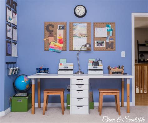 They will help you create a beautiful, organized, and clean study spaces for your children that they will love. Kids Homework Station - Clean and Scentsible