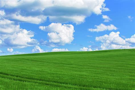 Green Hills Blue Clear Sky Landscape Concept Photograph By Artush Foto