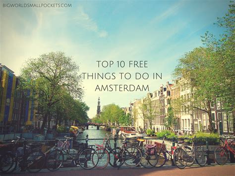 Top 10 Free Things to do in Amsterdam | Free things to do, Things to do, Free things