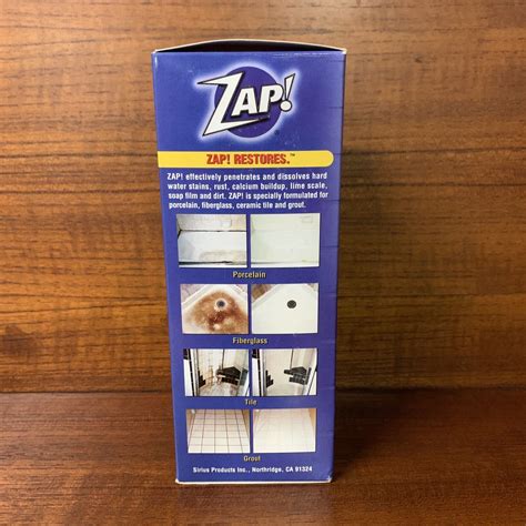 Zap Professional Restorer Cleaner Concentrate 12oz Tile Grout Porcelain