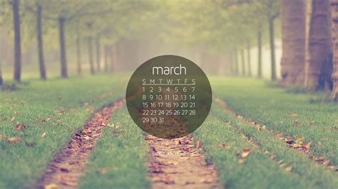 50 March Calendar Wallpaper
