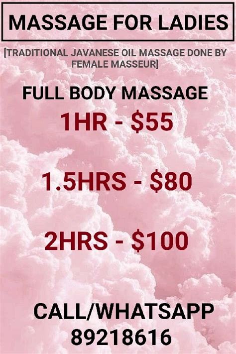 Traditional Indonesian Full Body Massage For Ladies Only Done By Female Masseur Lifestyle