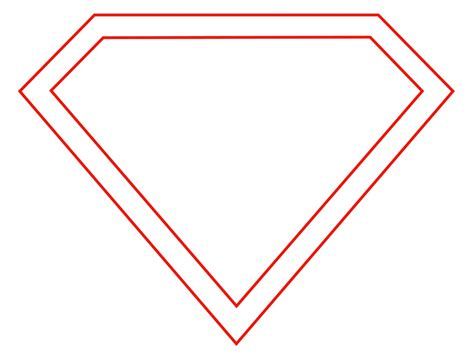 Superman Symbol Template Clipart Best