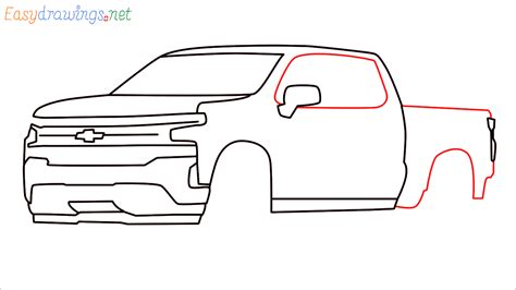 How To Draw Chevrolet Silverado Step By Step 14 Easy Phase