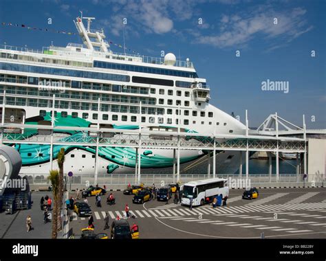 Spainport Of Barcelonacruise Terminal Stock Photo Alamy