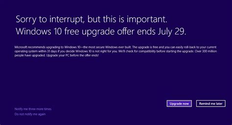 Finally, you will see the following screen at boot. Windows 10: Microsoft notifies users free upgrade ends 29 ...