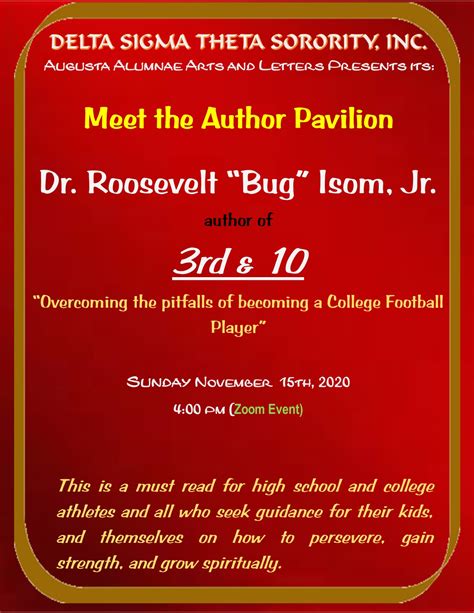 Meet The Author Pavilion Features Dr Robert Isom Jr Augusta Alumnae