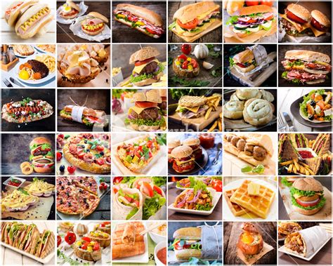 Junk Food Collage Royalty Free Stock Image Storyblocks
