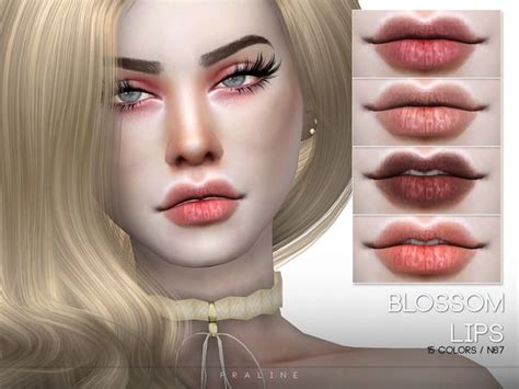 Pralinesims Blossom Lips N67 Sims Sims 4 Cc Makeup Sims Cc