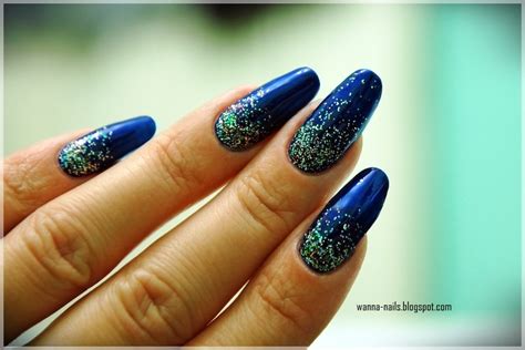 Royal Blue And Silver Glitter Nail Art By Oana Chiciu Nailpolis