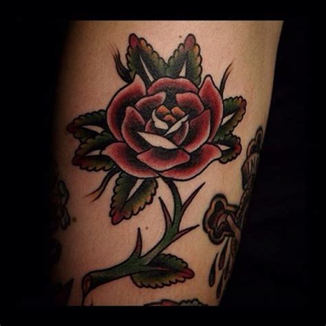 Traditional rose cover up done by shane olds at age of ink in orlando, fl. Traditional Rose Tattoo Old School | Best Tattoo Ideas Gallery
