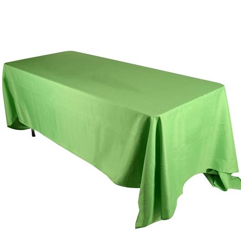 Apple Green 60 X 102 Rectangle Polyester Tablecloths 60 Inch X 102