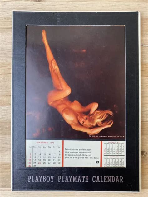 VINTAGE PLAYBOY PLAYMATE Desk Calendar 1973 Adult Nude Pin Up Sexy