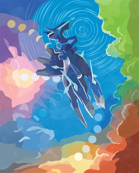 Origin Forme Dialga Pokémon Poster Pokémon Art Palette Town