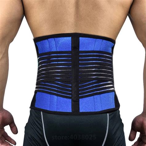 Back Lumbar Waist Support Brace Posture Belt Adjustable Magnetic Bar