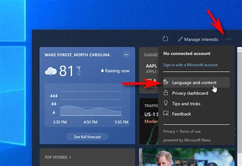 How To Restore The Taskbar Weather Widget In Windows 10 Usa News