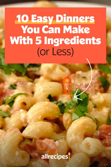 10 Easy Dinners You Can Make With 5 Ingredients Or Less Artofit