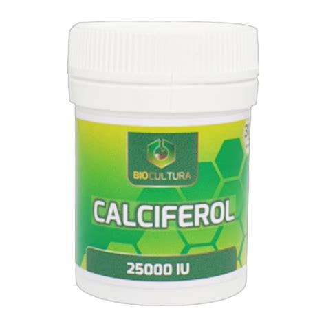 Biocultura Calciferol Vitamin D 25 000iu 8 Veggie Caps Biocultura