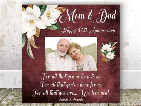 Visit our party shop or order party supplies online with next day delivery. Parents Anniversary Gift Parents 40th Wedding Anniversary ...