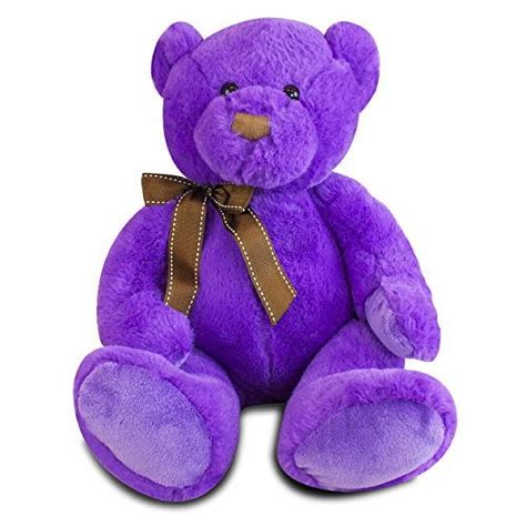 Gitzy 12 Inch Sitting Purple Bear