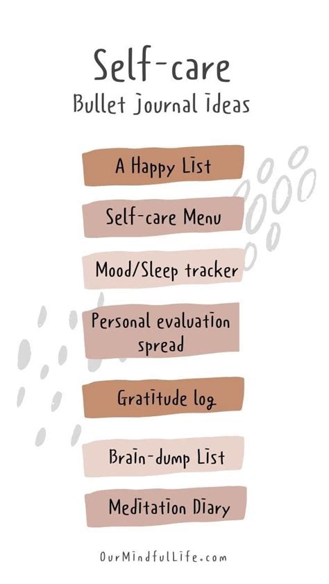 11 Amazing Bullet Journal Ideas That Cultivate Self Care Our Mindful