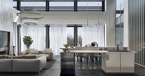 Luxury House Design Using A Gray Color Which Brimming A Modern And
