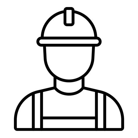 Builder Male Icon Style 20788407 Vector Art At Vecteezy
