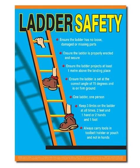 Ladder Safety Safety Posters Tv Wall Unit Safety Tips
