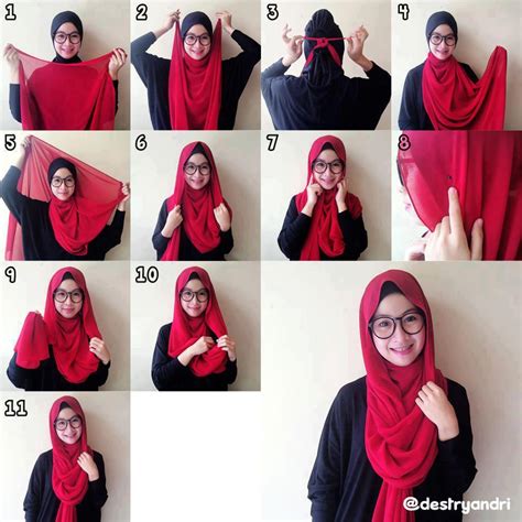 Tutorial Hijab Pashmina Simple Dan Mudah Untuk Remaja