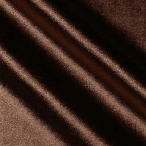 Brown Velvet Designer Upholstery Fabric Glamour