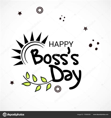 Happy Bosss Day — Stock Vector © Ssdn 170080358