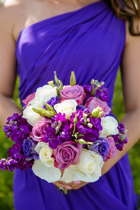 Purple And Grey Spring Wedding At The Waterview Purple