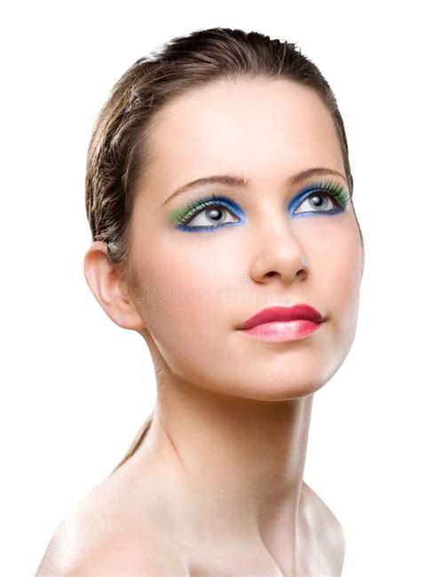 Feminine Beauty Colorful Makeup Stock Photo Image Of Lipstick