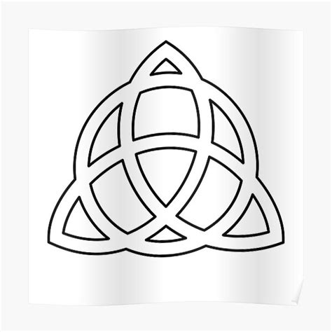 The Trinity Knot Triquetra Poster For Sale By Tgedesigns Redbubble