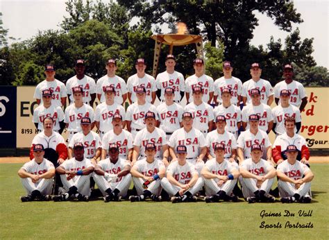 1992 Usa Olympic Baseball Team Usa Baseball Gaines Usa Olympics
