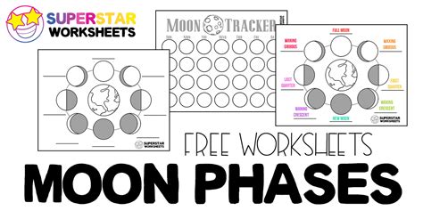 Phases Of The Moon Worksheets Superstar Worksheets