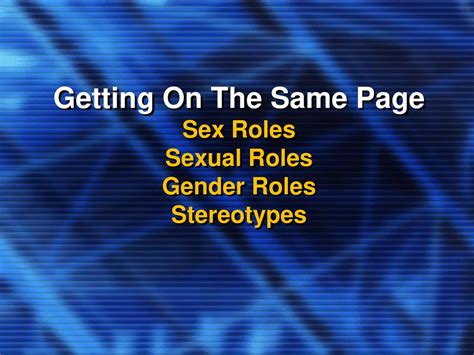 key concepts roles sex and sexual roles gender roles ppt download