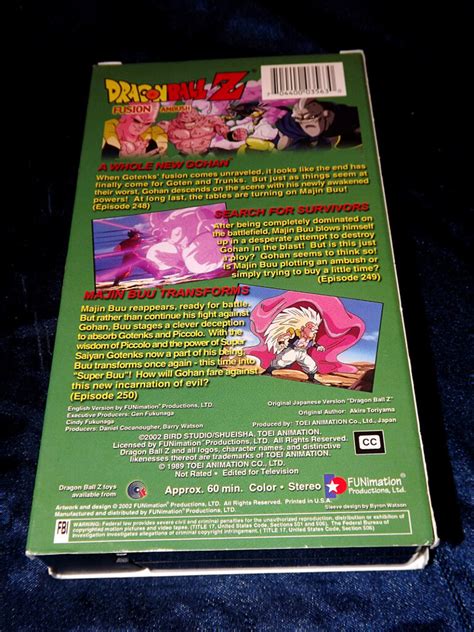 Doragon bōru zetto sūpā saiyajin da son gokū), is a 1991 japanese animated science fiction martial arts film and the fourth dragon ball z feature movie. -=Chameleon's Den=- Dragon Ball Z VHS Tape: Episodes 248-250, Fusion - Ambush (Dubbed Anime)