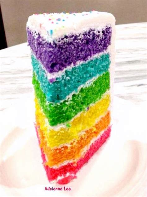 Rainbow Birthday Cake Lovefoodies