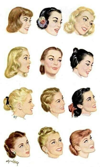 Vintage Hairstyles For Everyone Retro Haar 50er Jahre Frisur Und