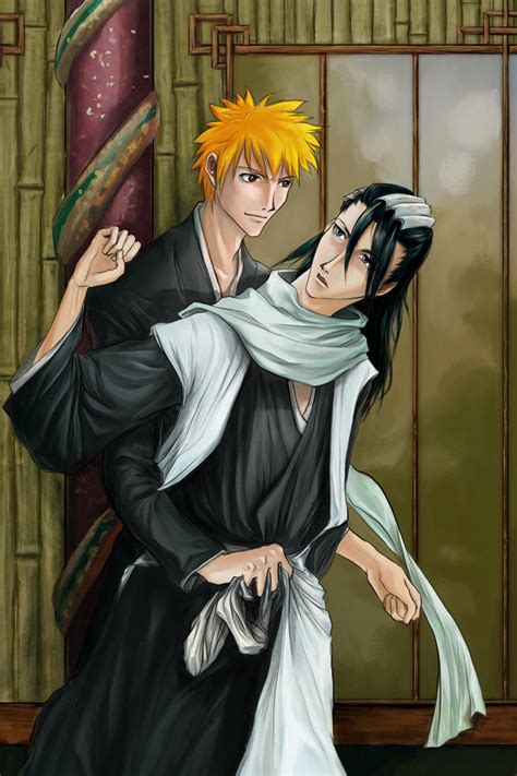 Byakuya X Ichigo Deviantart