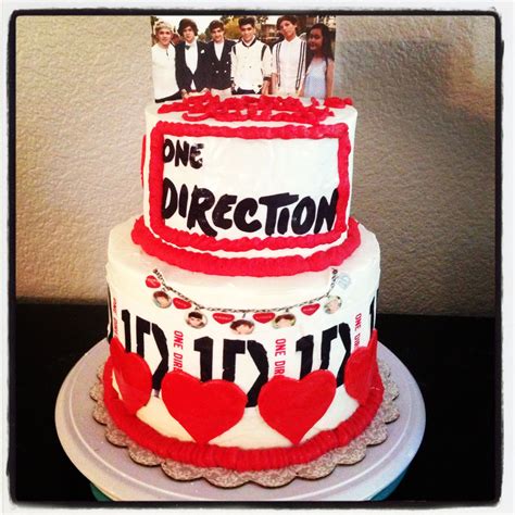 One Direction Cake 1d Jordans Birthday Party Board Birthday Cake