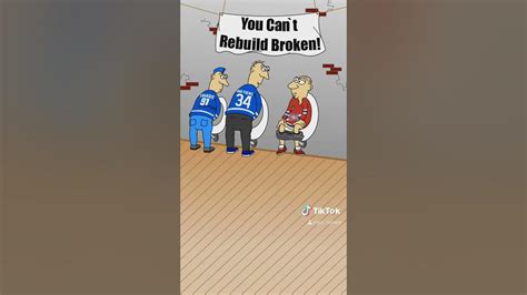 Toronto Maple Leafs Funny Cartoon You Cant Rebuild Broken To Montreal
