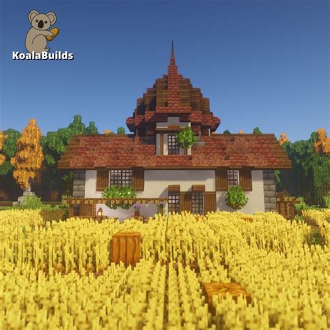 Minecraft Large And Cozy Farmhouse Tutorial In 2021 Minecraft