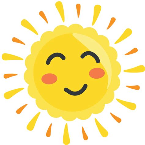 Cute Cartoon Happy Sun Design 24034281 Vector Art At Vecteezy