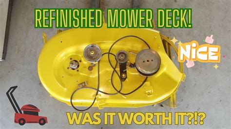 Refinishing A John Deere 42 Mower Deck Youtube