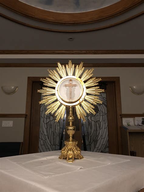 During My Holy Hour Last Night I Captured This Image Of The Monstrance